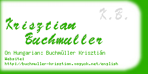 krisztian buchmuller business card